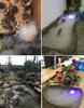 12 LED Lamp Beads Atomizer Aquarium Fish Tank Misting Maker Incubator Humidifier Indoor Rockery Landscaping Colorful Light