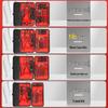 24-teiliges Schwarz-Rot-Nagelknipser-Set mit Schrägschnitt-Knipser, Pediküre-Werkzeugen und Hautscheren