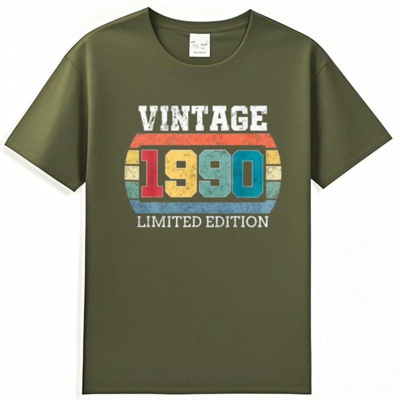 Street Wear For Men Summer Tshirt Funny Tshirt Vintage 1990 Limited Edition Comfort Man Tops Mens Tshirt Essential Tee