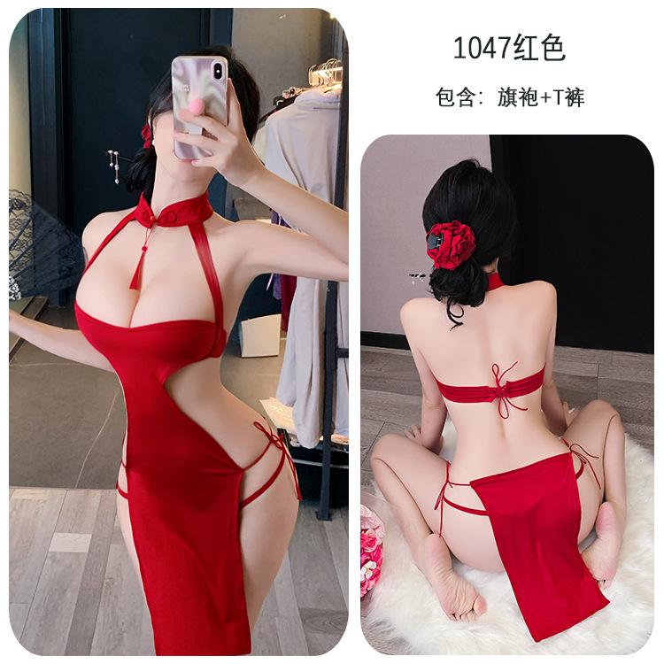 Sex Underwear, Sexy Pajamas, Pure Desire, High Split Ends, Straps, Cheongsam, Seductive Women