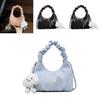 Canvas Shoulder Bag For Women With Chain Detail Perfect For Daily Casual Use
