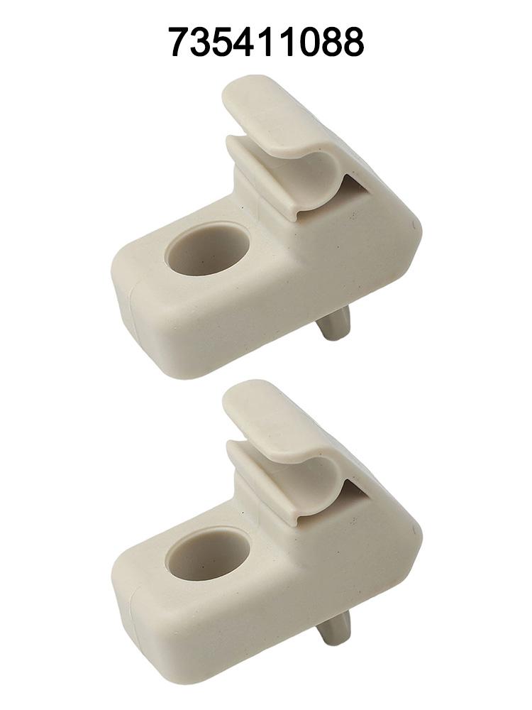 Staffa Parasole 2 Pezzi 735411088 Compatibile con Per Fiat Grande Punto Parti di Ricambio per Interni Auto per Montaggio Parasole