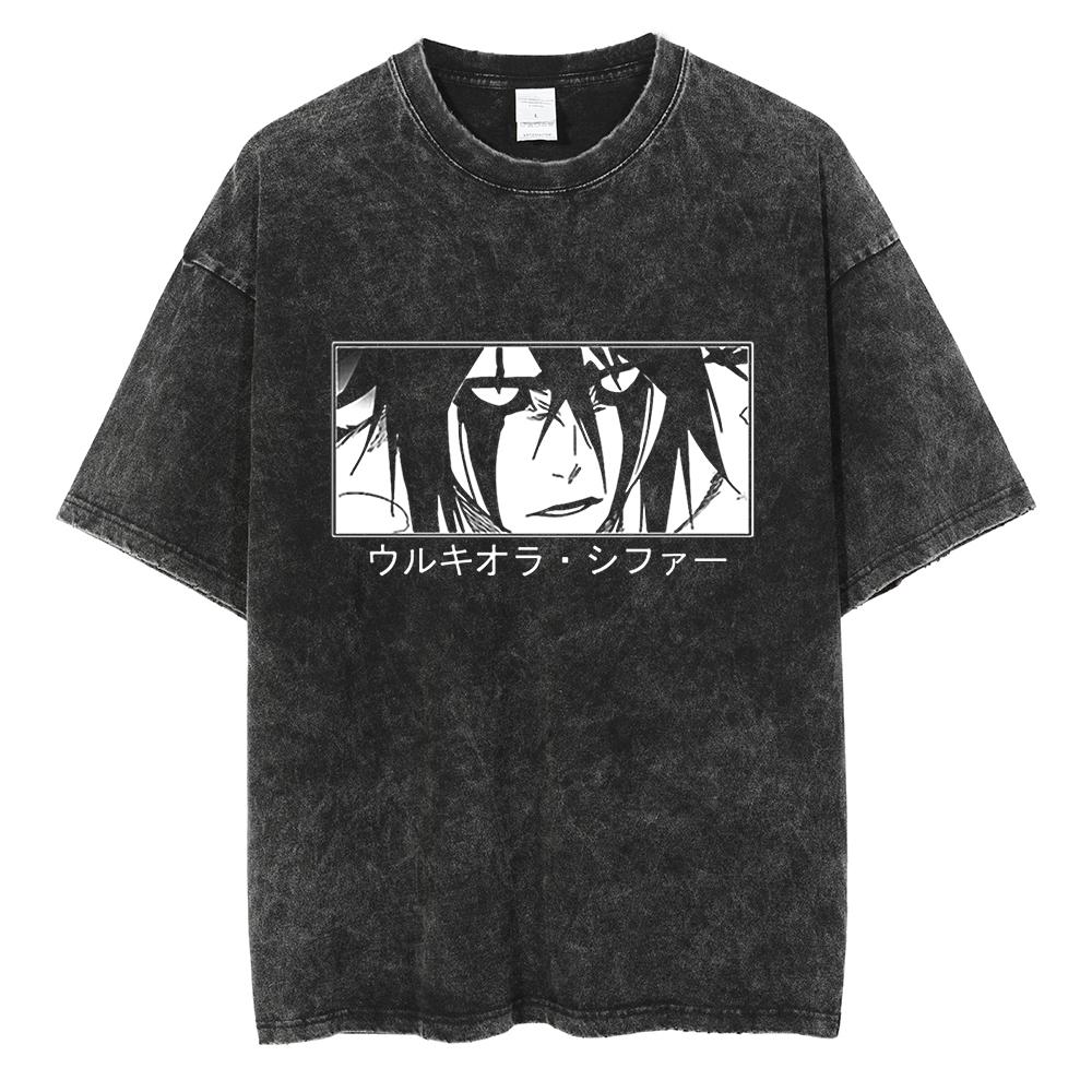 

Футболка с принтом японского аниме Bleach Zaraki Kenpachi Graphic T Shirt Men Women Manga T Shirts Harajuku Male Oversize Washed Cotton T Shirt 3XL