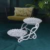 1Pc Nordic Dessert Rack Plastic Material Party Dessert Table Decoration Food Fruit Plate White Birthday Party Cake Stand