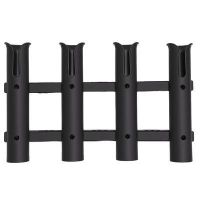 Bootswandmontierter Angelrutenhalter 4 Röhren Nylon Vertikales Angelrutenregal für Boote Yacht Kajak