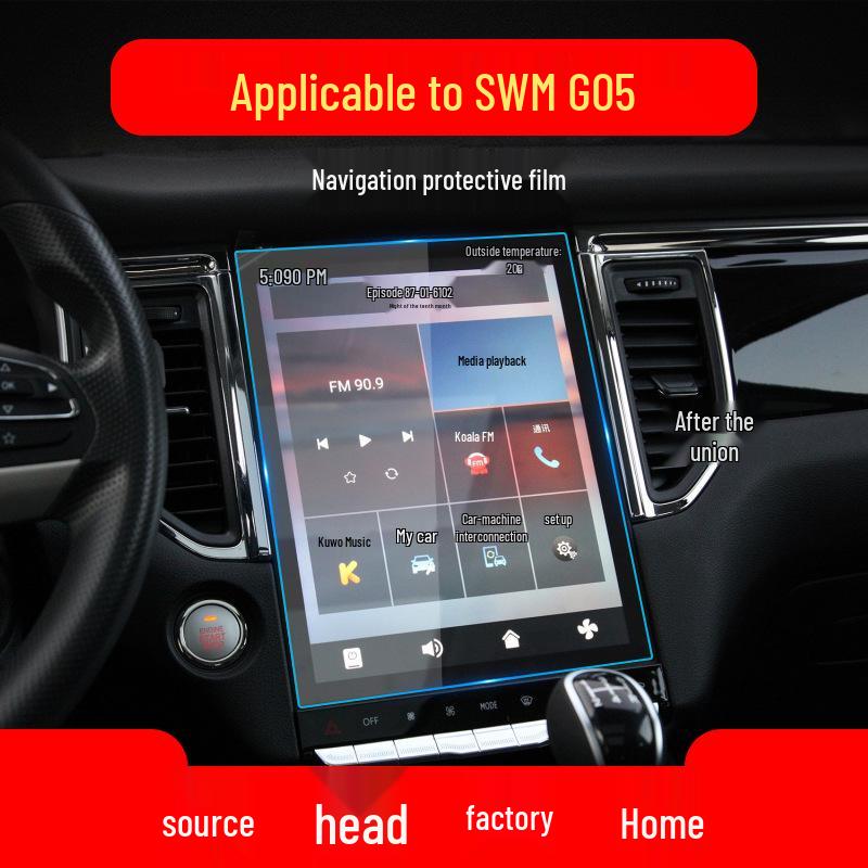 SWM G01/G05/X7 Iron Man Protective Sticker & Navigation Film for Center Console, Instrument Panel, X3 Car Accessories