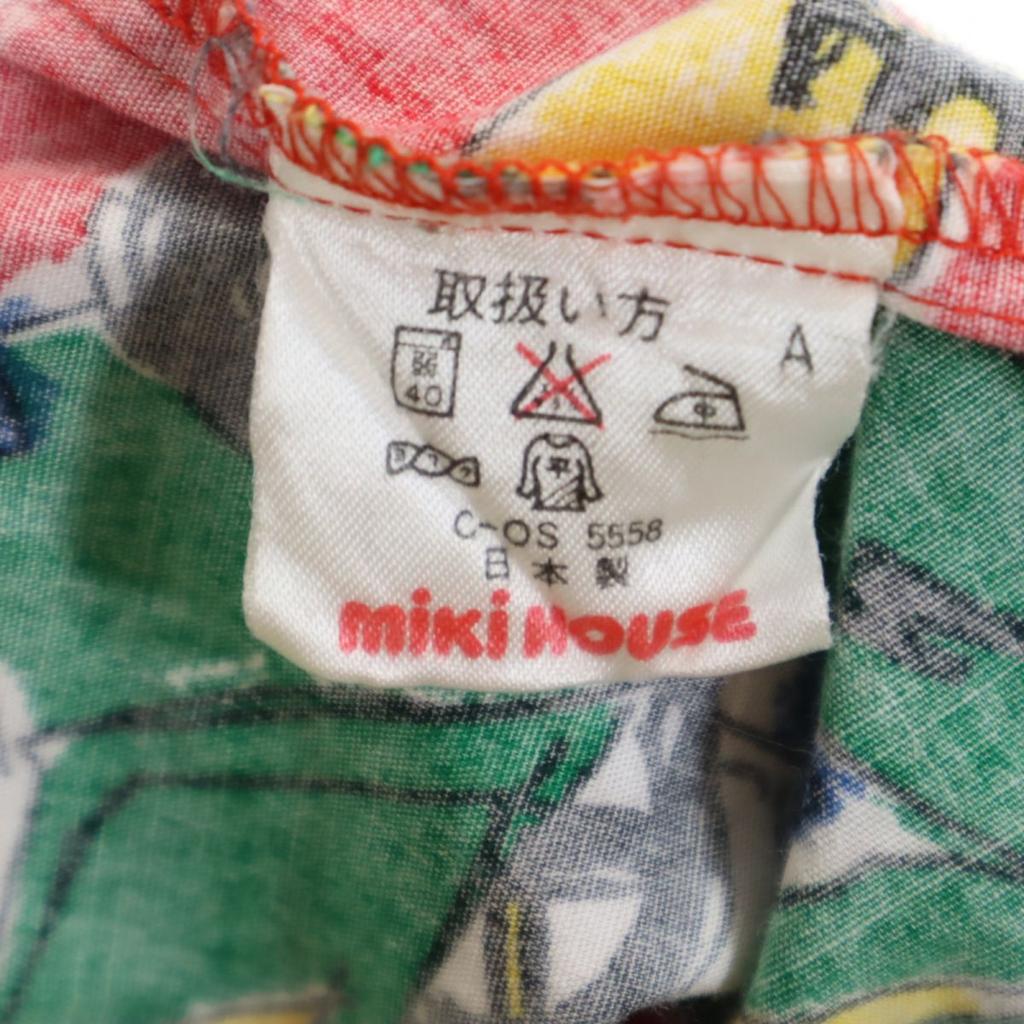 mikihouse made in Japan Overall handle Short sleeve Open collar shirt M Men's Used