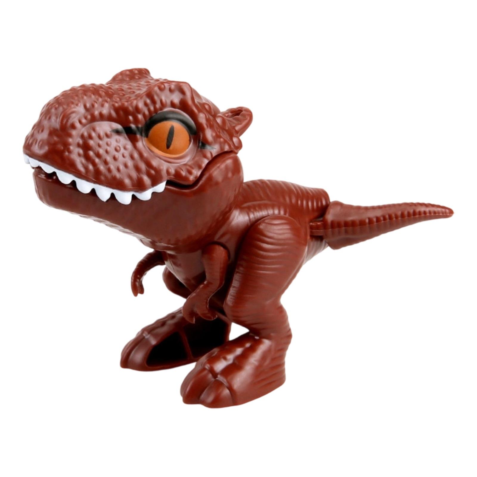 

Динозавр-кусачка - Подвижная фигурка с шарнирными соединениями, Реалистичная модель для воображаемой игры и коллекционеров One Size коричневый