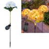 Fairy Hydrangea Lights, Solar Garden Stake Lights, Waterproof LED Flower Light, Colorful Outdoor Hydrangea Lamp for for Patio Lawn Pathway Decor