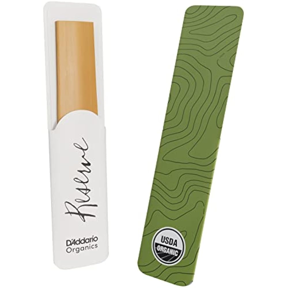 D'Addario WoodWinds Daddario Reed Tenor Saxophone USDA Organic Certified RESERVE ODKR0535 [Hardne...