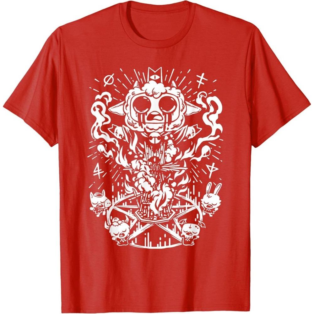 Cult The Lamb Creative Design TShirt Game Enthusiast Men Women Universal Fashion Casual Crewneck Shirt Summer Daily Cotton Tee