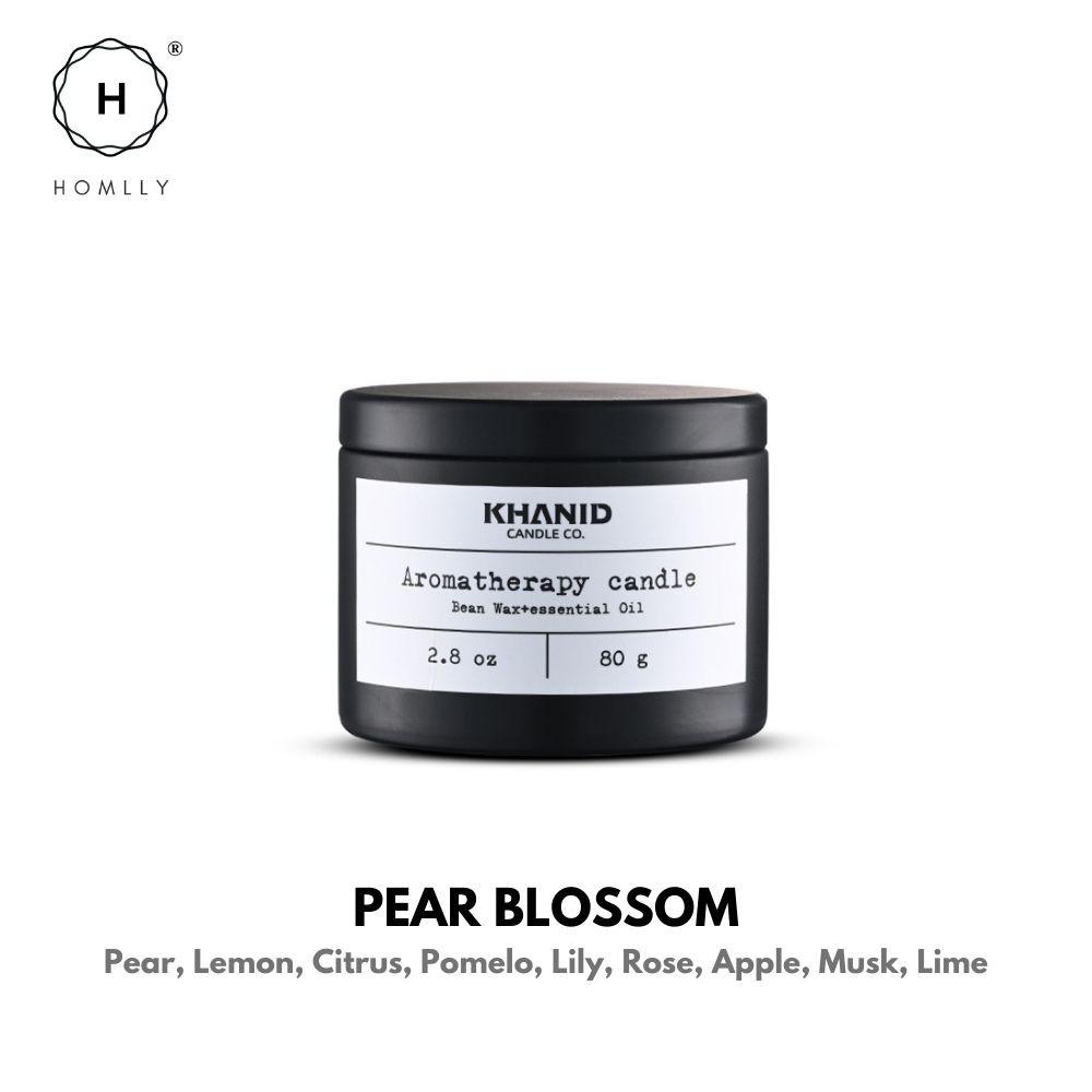 Homlly Khanid Collection Soy Wax Aroma Candles Black Travel Tin (80g) (X2PCS)