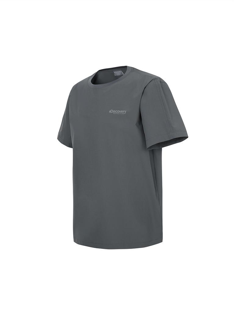 DISCOVERY EXPEDITION Freshvent Woven Short Sleeve T-Shirt (D/Grey)