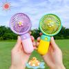 Popular Handheld Cartoon USB Mini Fan - Multifunctional & Portable Electric Fan, DIY Small Gift