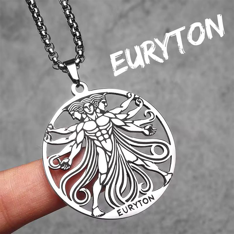 Große Hohle Spartaner Satan Constantinus Figur Anhänger Halskette Für Männer Edelstahl Schmuck Geschenke white