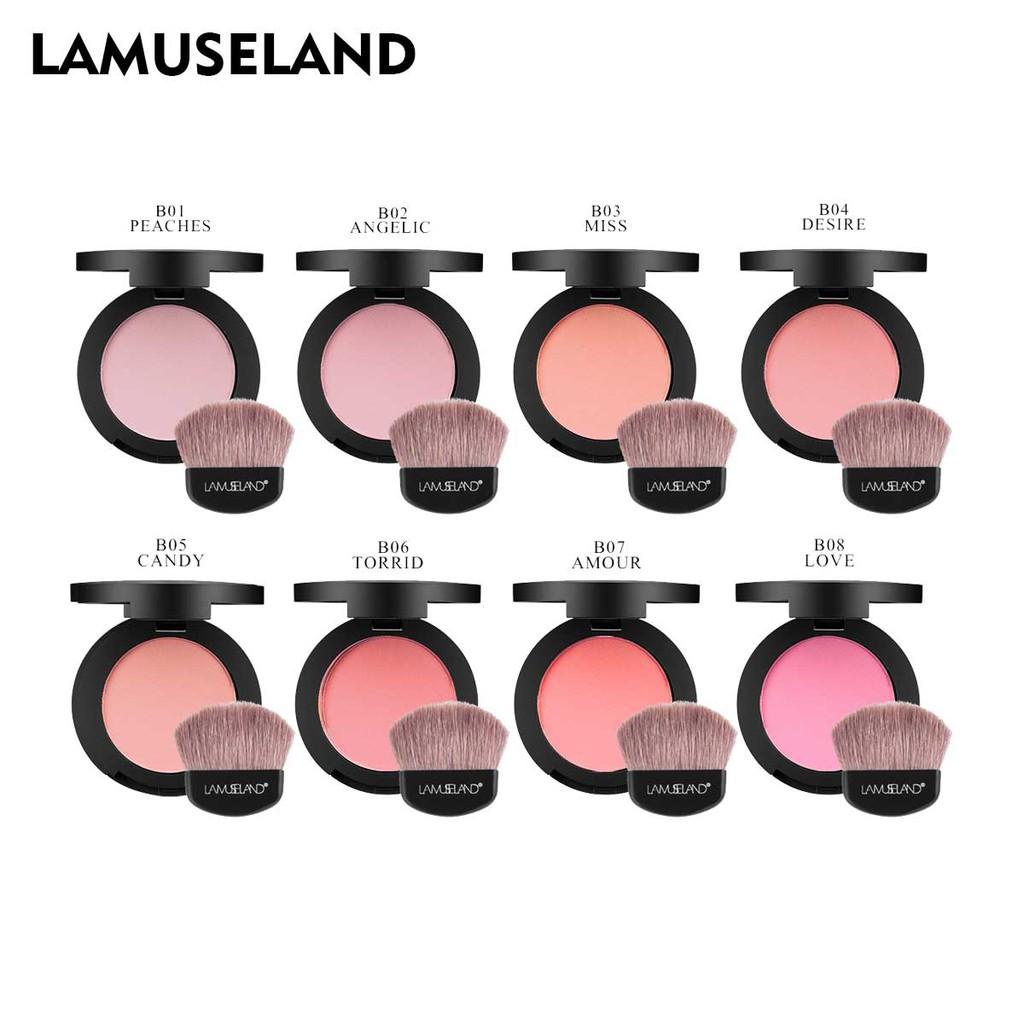 LAMUSELAND Fard de obraz Velvet Fard de obraz cu pensula pentru fard de obraz #LAS301