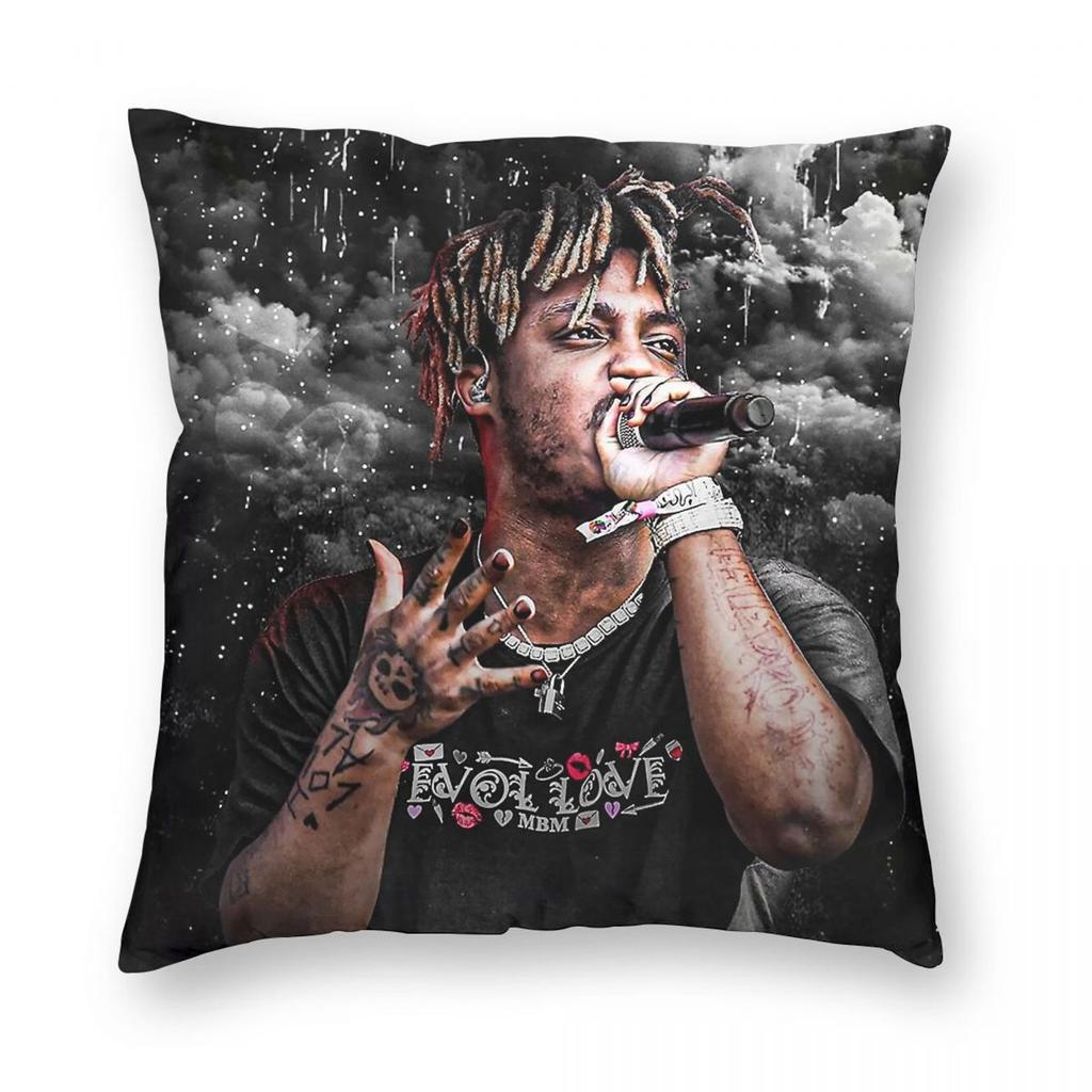 Juice WRLD Long Live Pillowcase Polyester Linen Velvet Creative Zip Decorative Pillow Case Sofa Cushion Cover Wholesale