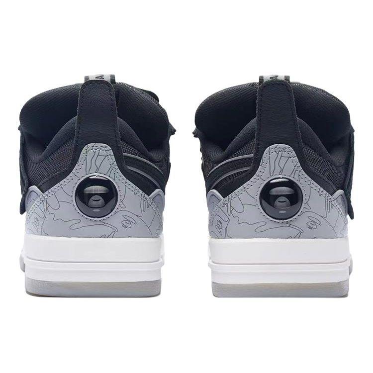 Aape X Li Ning Golden Comfortable Versatile Non-Slip Shock Absorbing Durable Lightweight Low-Top Skate Shoes Men Skate Shoes Black Gray AECS087-1