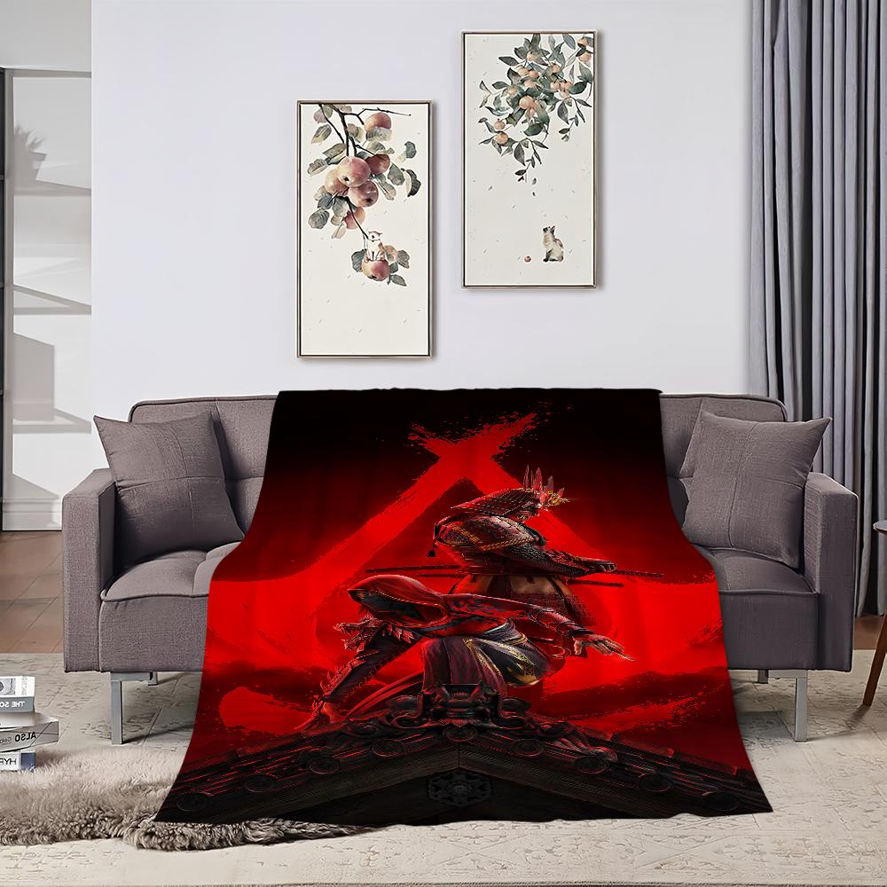 Game A-Assassins Creed S-Shadows Blanket Plush Nap Sofa Rug for Living Room Warm Office Bedroom Birthday Home Travel Kid Gifts