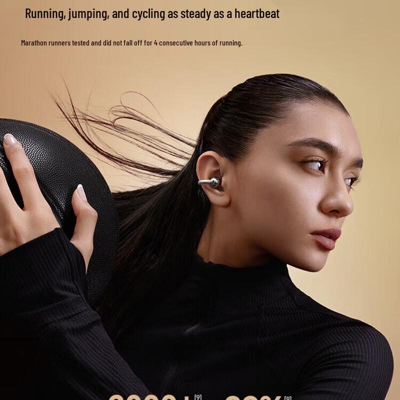 Saina S6SPro AI Bluetooth Open-Ear Sport Ear Clip Headphones