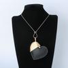 Necklace Vintage Big Peach Heart Premium Sweater Chain Ladies Alloy Long Necklace
