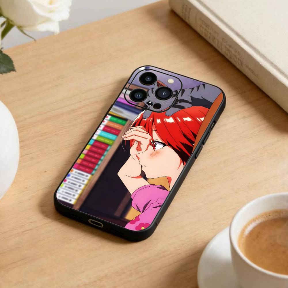 Kino Himari and Asanagi Yori Phone Case For iPhone 16,15,14,13,12,17,Pro Max,Plus Silicone Black Case
