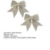 2Pcs Christmas Glitter Bowknot Reusable DIY Xmas Tree Gift Box Wreath