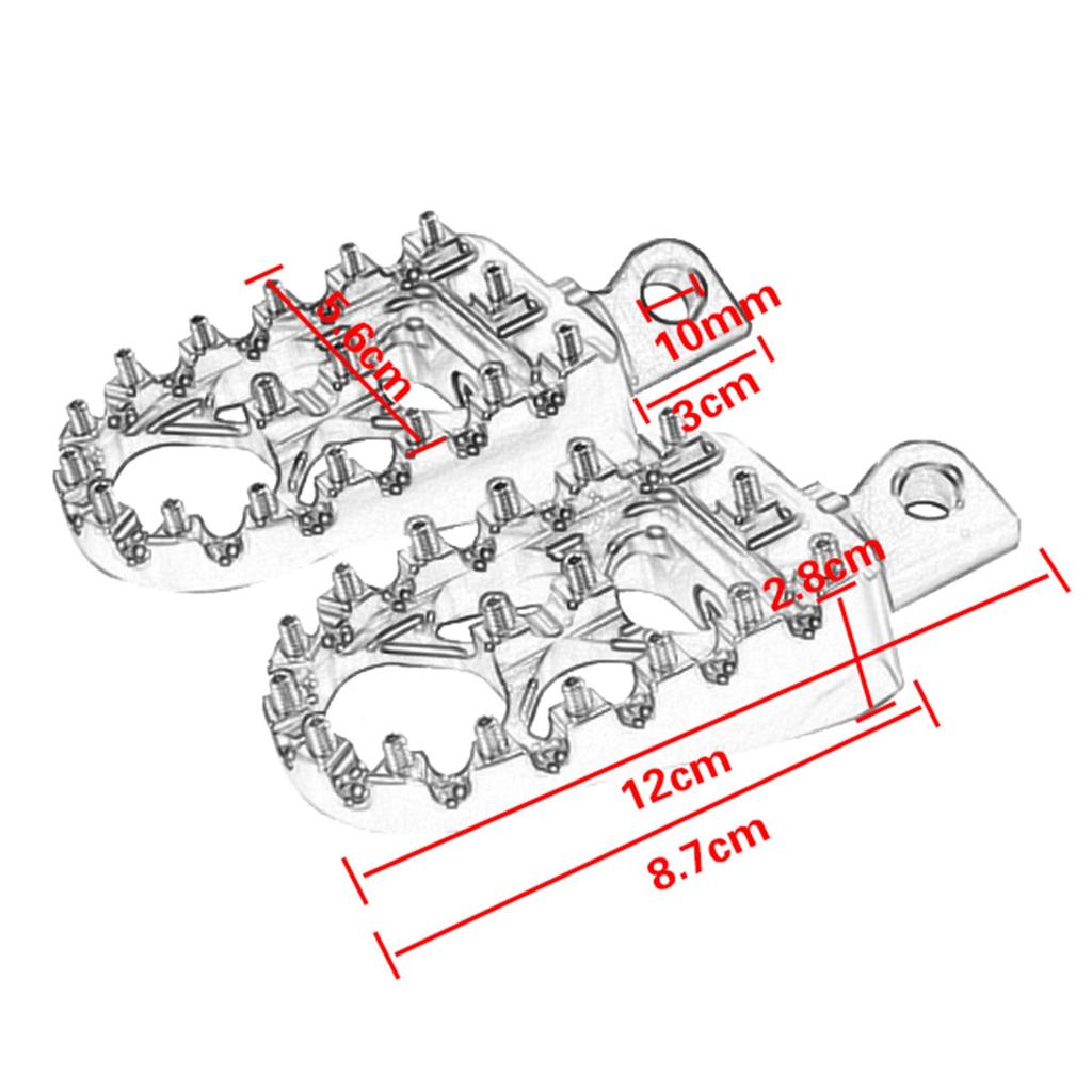 Billet Aluminum Motorcycle Anti-slide Footrests Footpegs for XL883 XL8837-2010