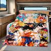 1PC Dragon Ball Super  Print Flannel Blanket, High quality All Seasons, Home Decor, Warmth and Comfort, Perfect for Christmas Gifts