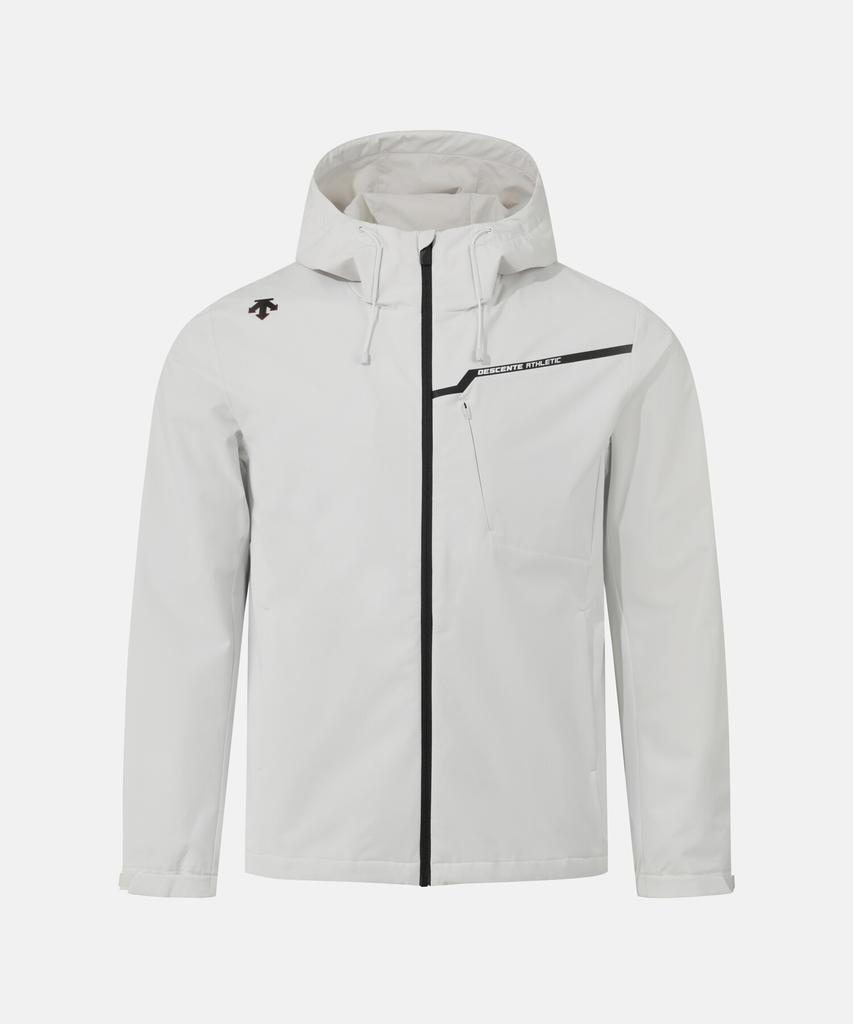 Descente Training 2-Layer Lined Zip-Up Hooded Jacket Light Grey Sr121Tjk13