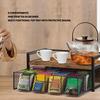 Tea Bag Organizer Holder with 8 Compartments Storage Drawer Tea Station Chest Display Container Box for Countertop