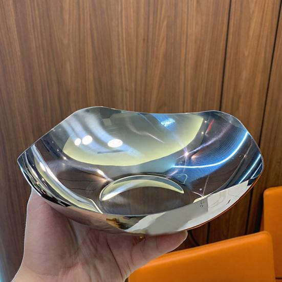 Salad Bowl 304 Stainless Steel Food Grade Large Capacity Smooth Surface Scratch Resistant Fruit Candy Snack Storage