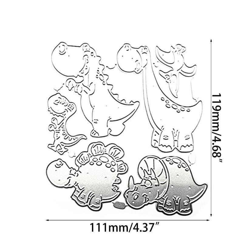 Kovové vykrajovátka Dinosaura Vykrajovátka Šablony DIY Vykrajovací šablona pro Scrapbook Album Papírové karty Ražba Řemesla nejlepší prodej