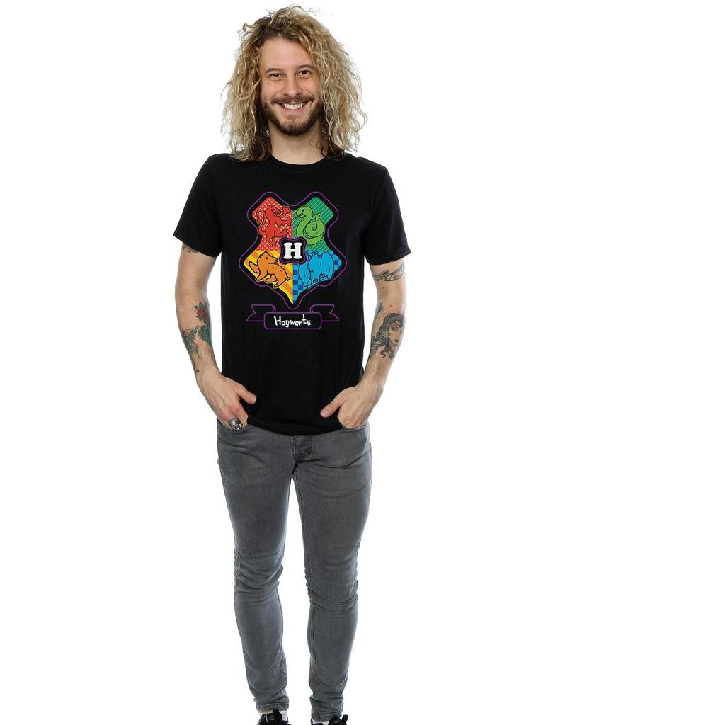 Harry Potter Mens Hogwarts Junior Crest T-Shirt