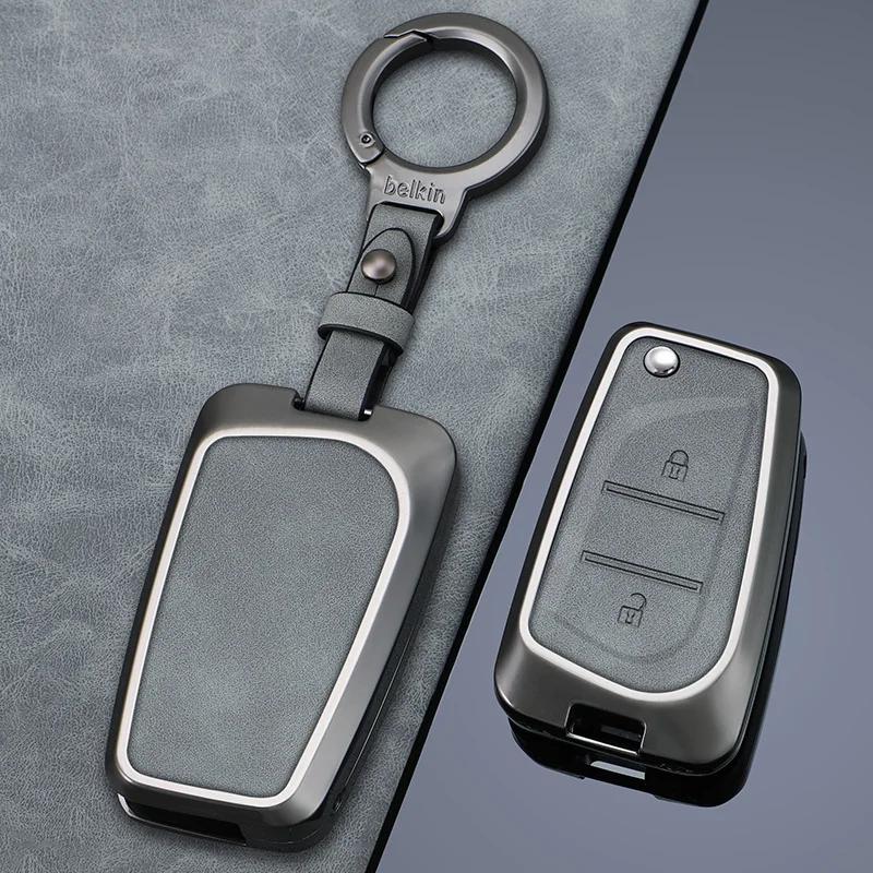 Svagd6 Zinc Alloy Car Key Case Full Cover Shell Fob For Toyota Corolla Altis Auris Aygo Yaris Camry RAV4 Verso TC IM Shell Accessories