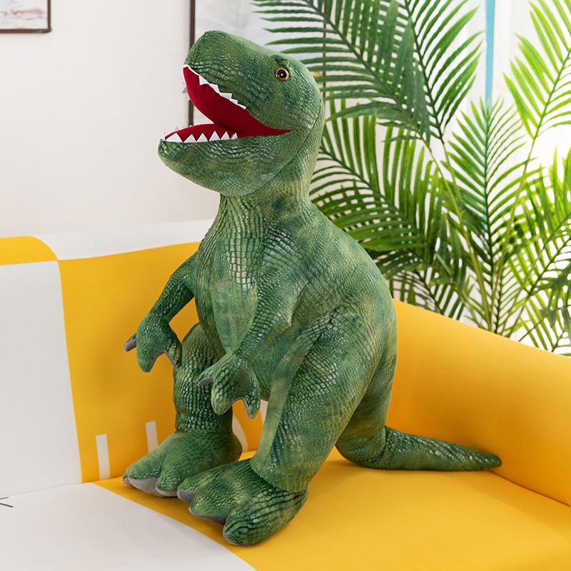 Adorable Dinosaur Plush Toy Soft Cuddly Tyrannosaurus Rex Pillow For Kids Boys Birthday Gift