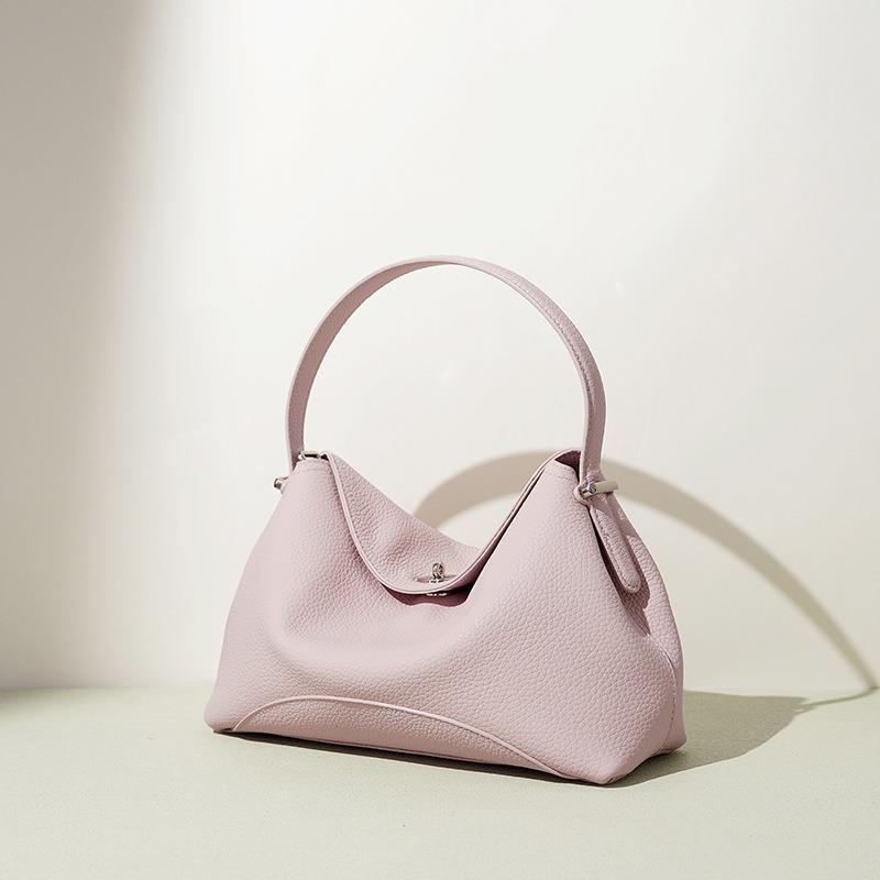New Dumpling Bag Fashionable Women's Messenger Bag Female Office Workers Commuting Light Luxury High-end Leather Shoulder Handbag