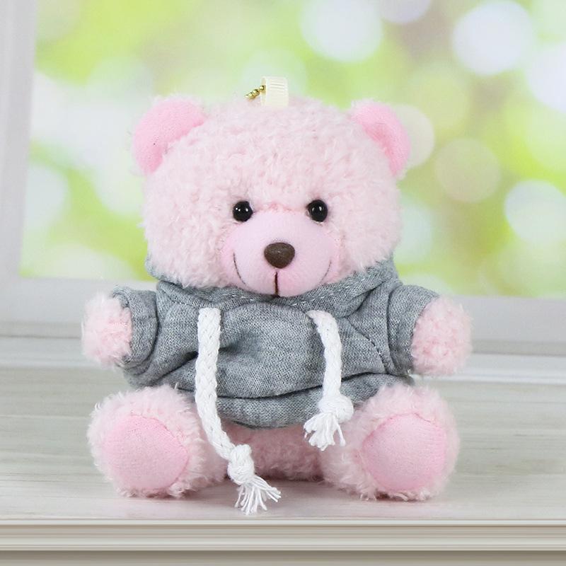 Charming Teddy Bear Keychain Plush Doll - Dressed Up Couple Backpack Ornament Gift