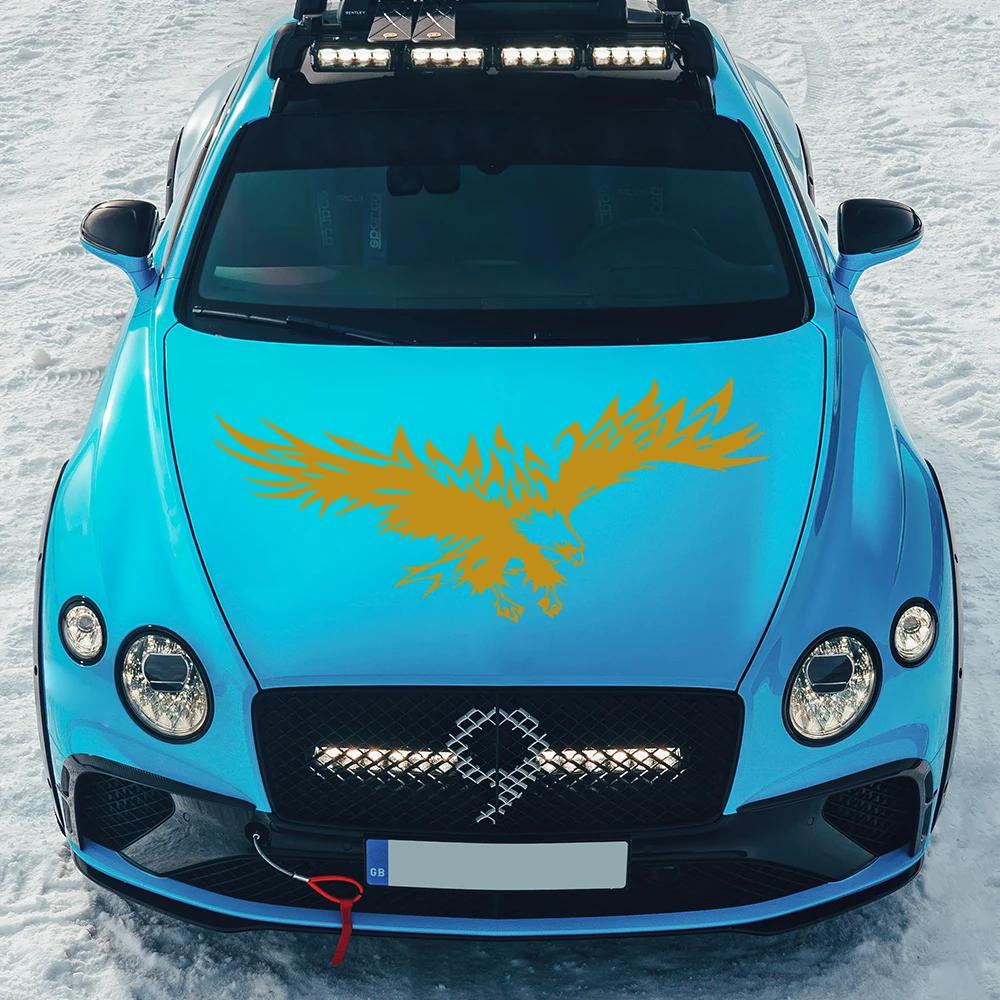 Auto-Haubenaufkleber Adler-Muster Vinyl-Abziehbild Auto Bunt Wasserdicht Fahrzeuge PVC-Aufkleber Außen DIY Dekorationszubehör