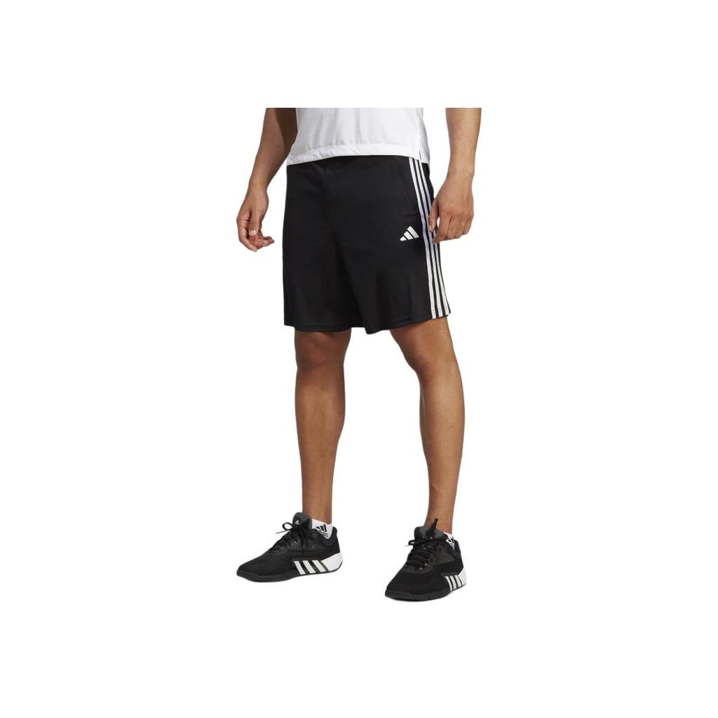Adidas Train Essentials Piqué 3-Stripes Training Shorts Men Shorts Black White IB8243