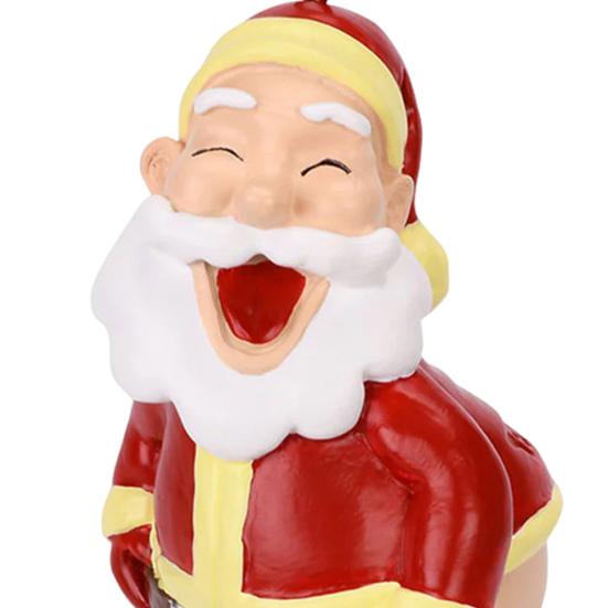 Santa Butt Ornament Funny Resin Santa Claus Christmas Ornament Naughty Christmas Tree Hanging Decoration for Holiday Tree Home Decor