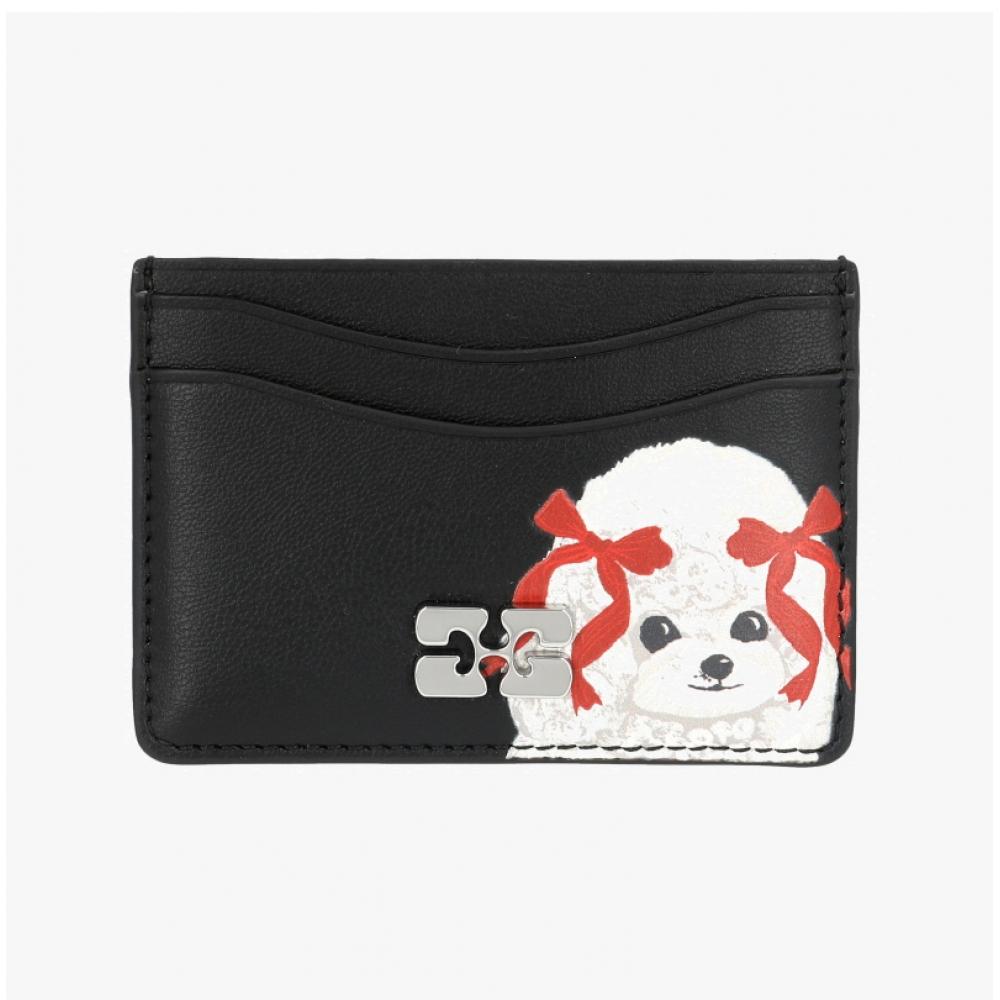 Ganni Animal Logo Bow Card Wallet B3010118 099