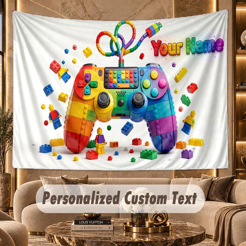 Fantasy-Abenteuer (19) Themen-Wandteppich, individuell mit Namen und Text, personalisierter Hänge-Wandteppich für Schlafzimmer, Wohnzimmer-Dekoration