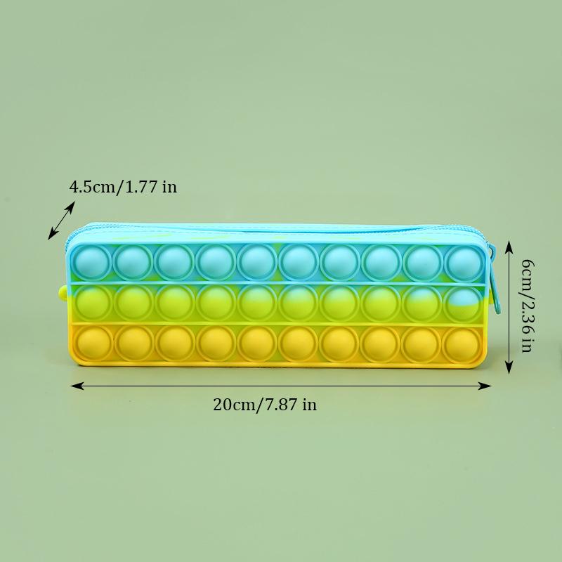 Federmäppchen FDA-konform Silikon Dekompression Große Kapazität Wasserdicht Schreibwaren Kosmetik Reise Aufbewahrungstasche Organizer