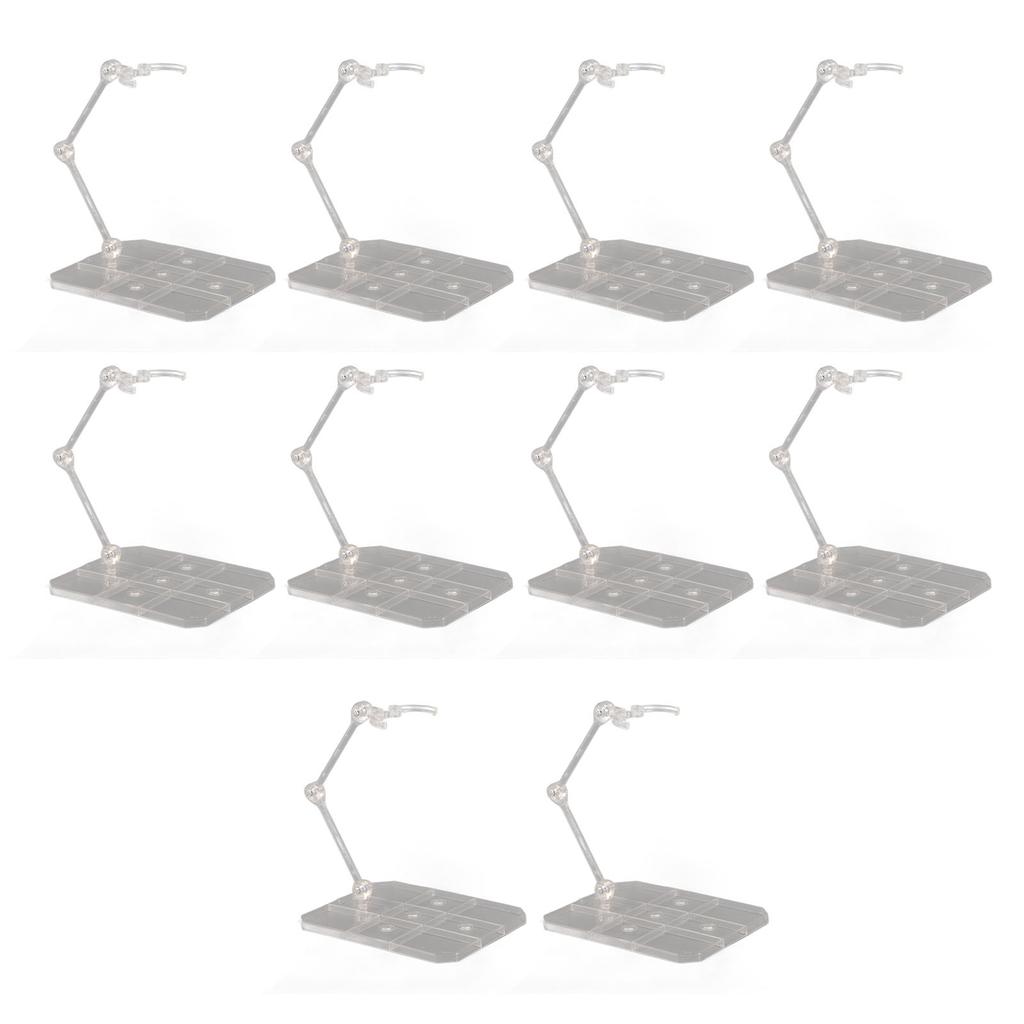 10 Sets Action Figure Stand Transparent Acrylic Anime Figure Display Stand Support Holder Base