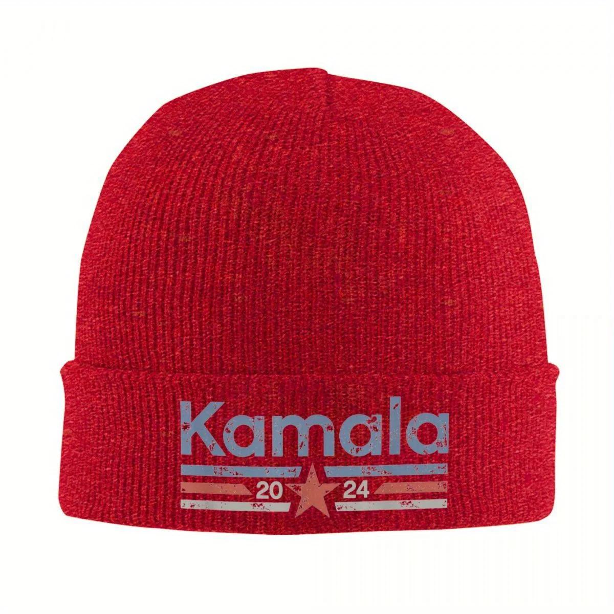 Kamala Harris Retro Knitted Hat for Women Unisex Beanies Winter Hat Warm Cap