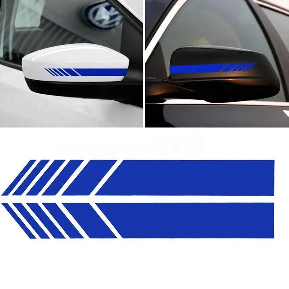 2pcs Car Side Rear View Mirror Stripes Stickers for Car Decor Rearview Mirror Car Exterior Stickers Styling Car Accessories
