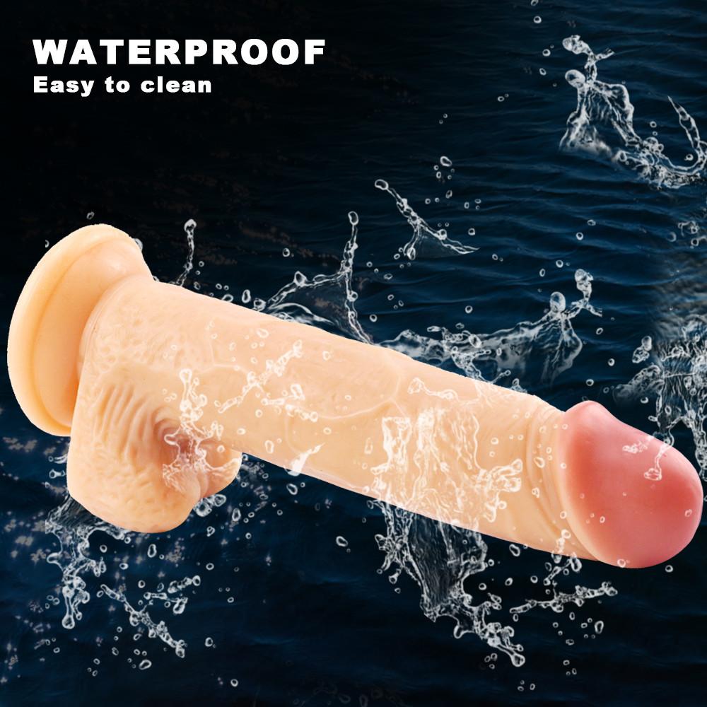 Charming Dildo Realistic Fake Dick with Simulated Penile Sucker for Women Mutual Masturbation Erogenous Sex Toys