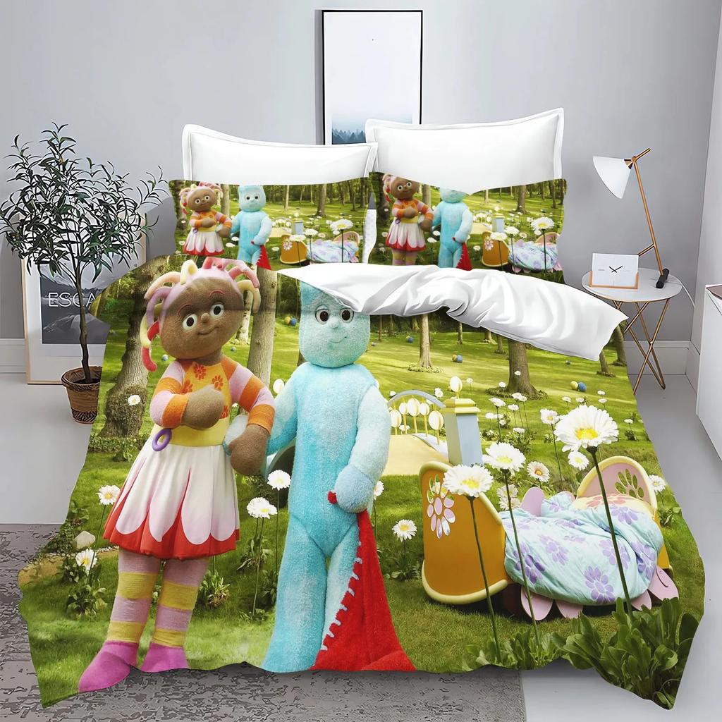 Garten Baby Bedrucktes Bettwäscheset Bettbezug Queen Baumwolle Niedlich Bedruckt Cartoon Steppdeckenbezug 100% Polyester Anime