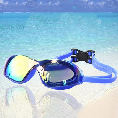 Schwimmbrille Verstellbar Professionelle Schwimmbrille Dicht Galvanisiert Tauchbrille für Damen Herren Jugendliche Kinder